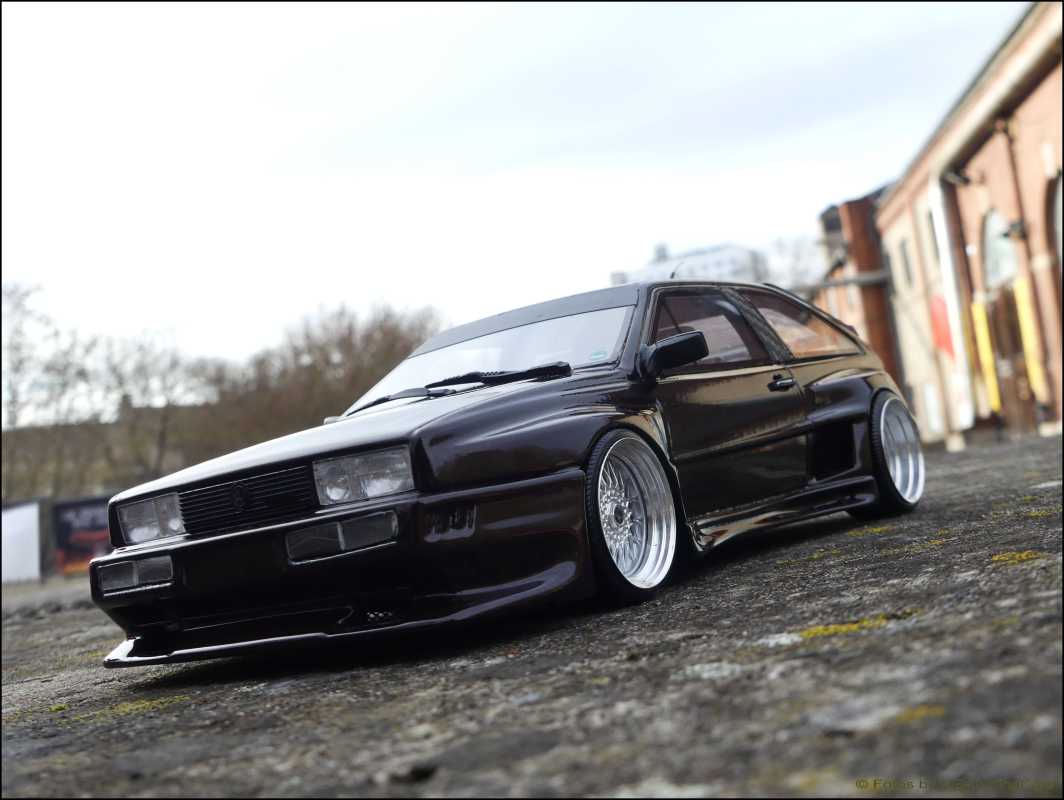 1:18 VW Scirocco MK2 GTX 16V Rieger GTO Breitbau + Vitrine = RAR